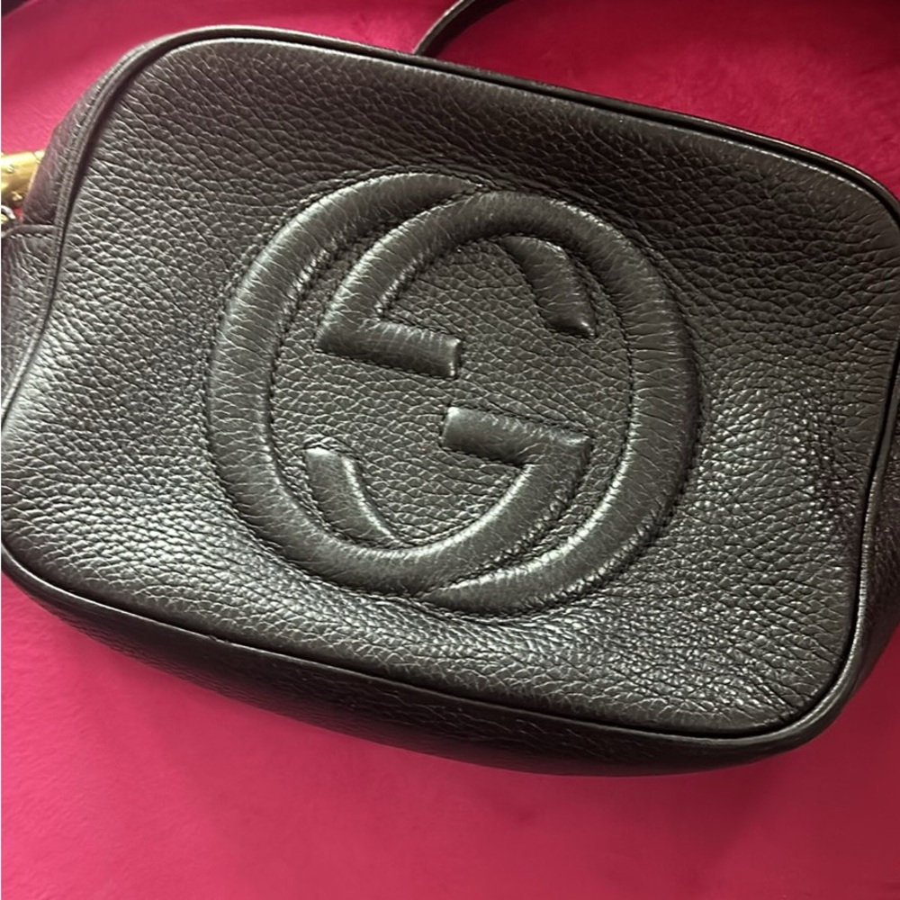 Gucci Black Leather Soho Disco Crossbody Bag